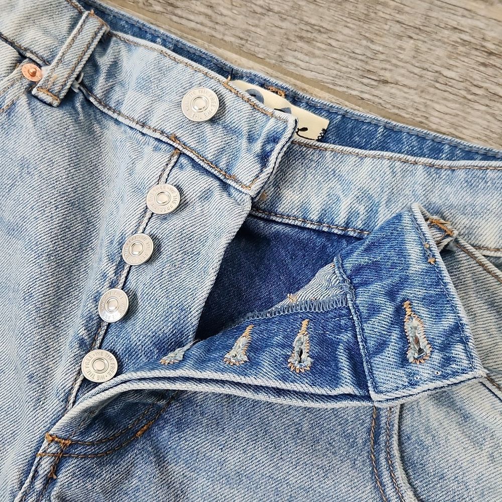 We The Free Distressed High Waisted Denim Jean Shorts - Picture 5 of 6